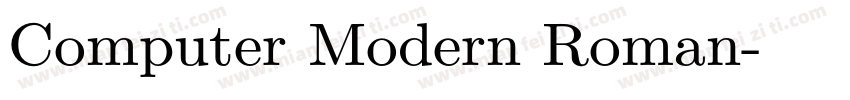 Computer Modern Roman字体转换
